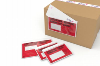 Pakkseddelkonvolutt - Emballasje til postforsendelse
