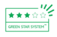 Et 3-stjerners "Green Star System for Visual Com" produkt betyr at det enten er laget av et råstoff av fossil opprinnelse som har høy resirkulerbarhet, eller et materiale av fornybar/biobasert opprinnelse som har lav resirkulerbarhet eller et materiale laget av resirkulert opprinnelse som er ikke resirkulerbart